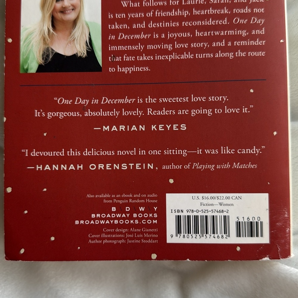 One Day In December by Josie Silver Paperback Romance Book. - Picture 10 of 13